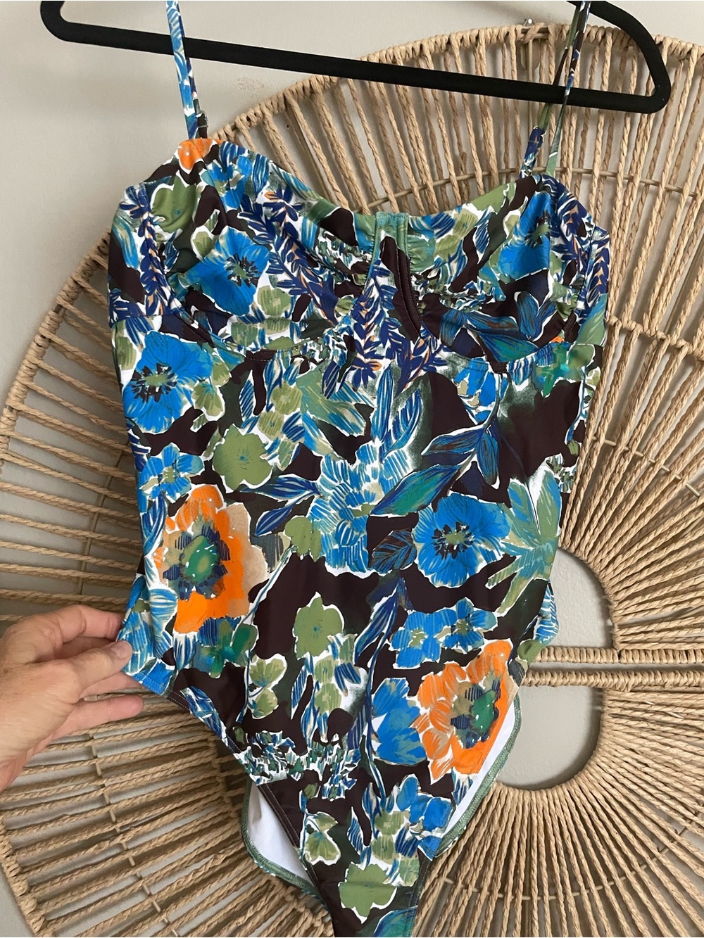 Tanya Taylor NWT Women’s “Monroe” Floral One-Piece Bathing Suit Size XL
